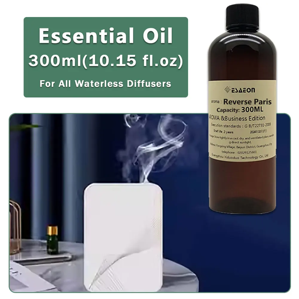 ESAEON Hotel Aroma Oils - Oily Aromatic Essential Oil For Waterless Aromatherapy Machines, Reverse Paris - 300ML (10.15 fl.oz)