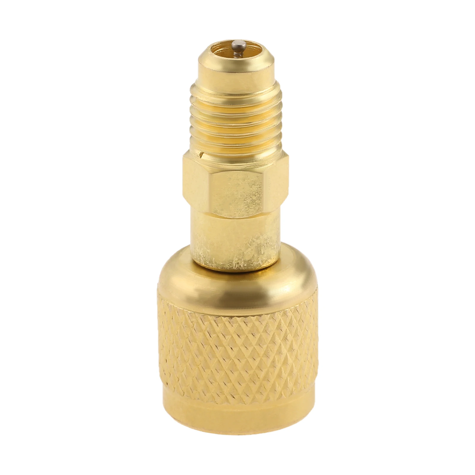 

Адаптер для хладагентов A2L R-32 R-454B, фитинги с внутренней резьбой 1/4" (левая резьба) на наружную резьбу 1/4" (правая резьба), прямой вакуумный соединитель для систем кондиционирования