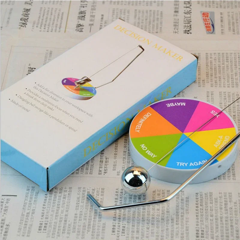 Creative Lucky Decision Ball Prophecy Decision Pendulum Selector Magnetic Pendulum Game Funny Fate Fun Home Desktop Decoration