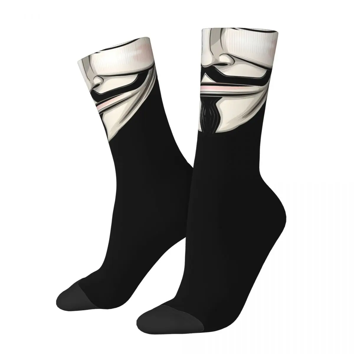 The Fifth Of November Mask Socks Sports 3D Print Boy Girls Mid-calf Sock