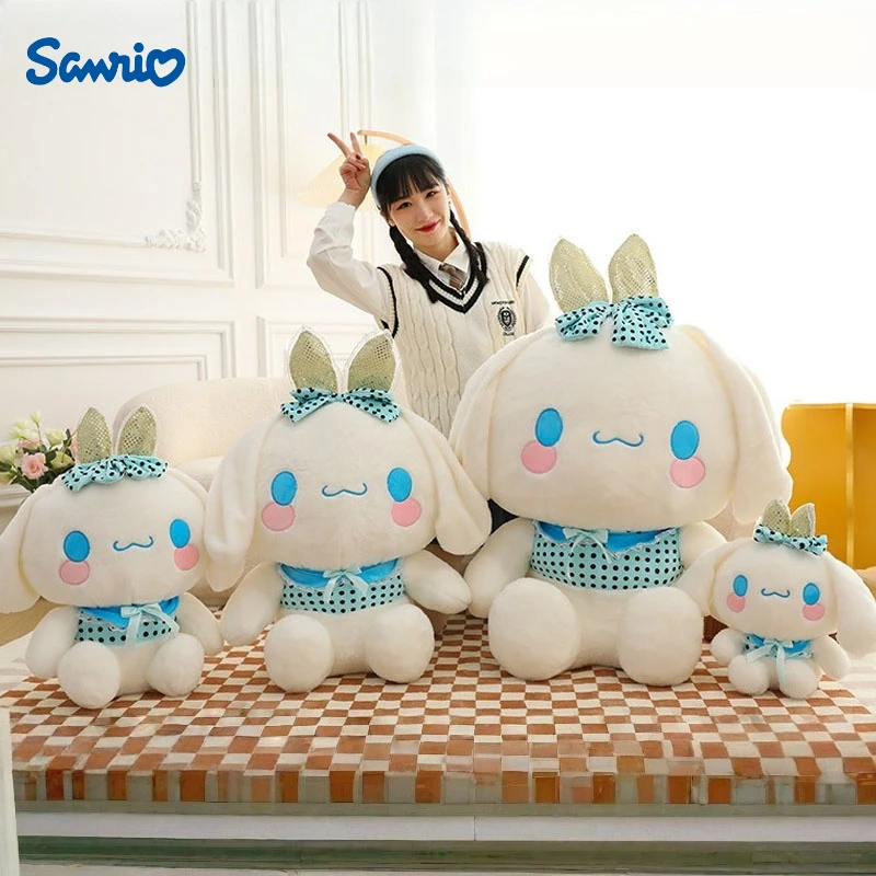 40-70CM Sanrio Cinnamoroll Peluches dibujos animados Anime Peluche cojín relleno cómodo suave almohada para dormir juguetes para niños regalo