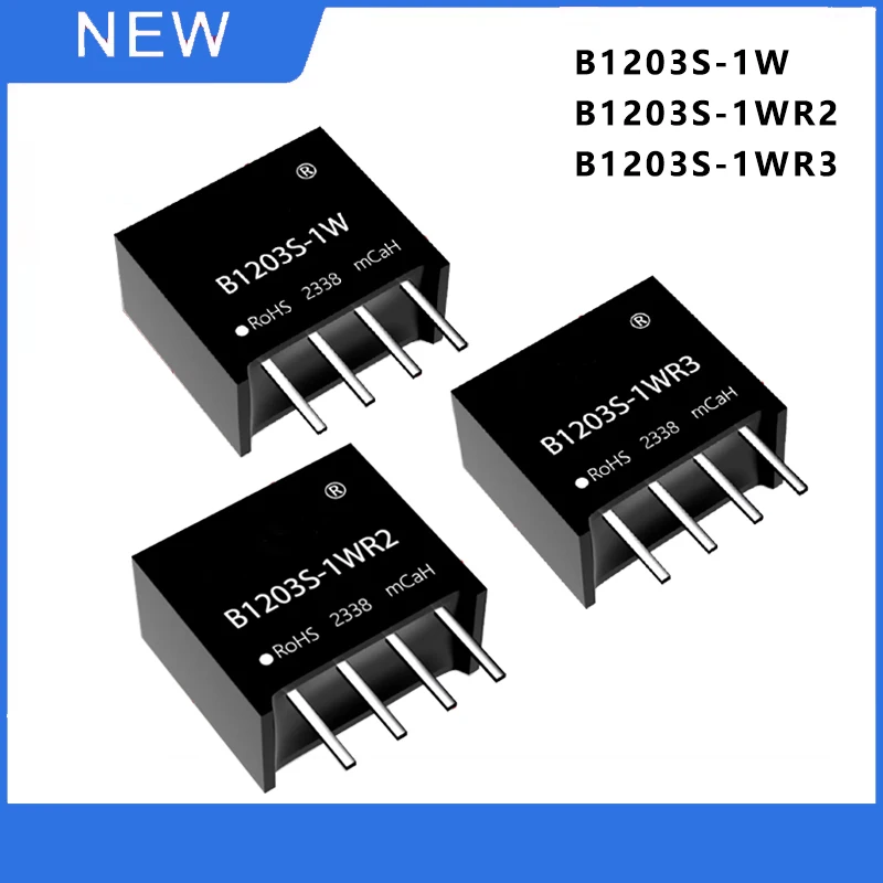 

B1203S-1W B1203S-1WR2 R3 12V to 3.3V Power Module DC-DC Provides Short Circuit Protection