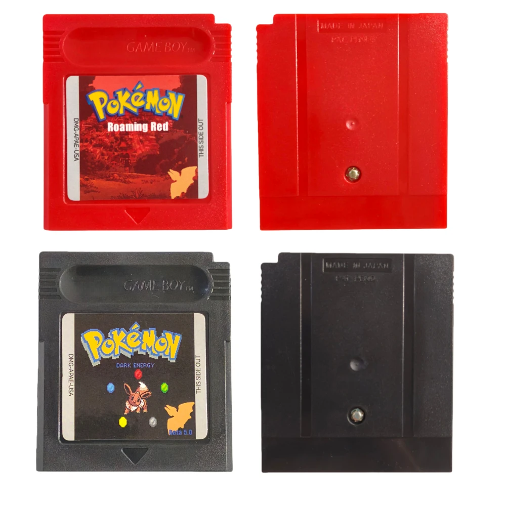 حار الولايات المتحدة الأمريكية بوكيمون خرطوشة GBC بطاقة الألعاب 16 بت لعبة فيديو خرطوشة وحدة التحكم بطاقات ل GB/SP أحمر أزرق كريستال ذهبي أخضر فضي