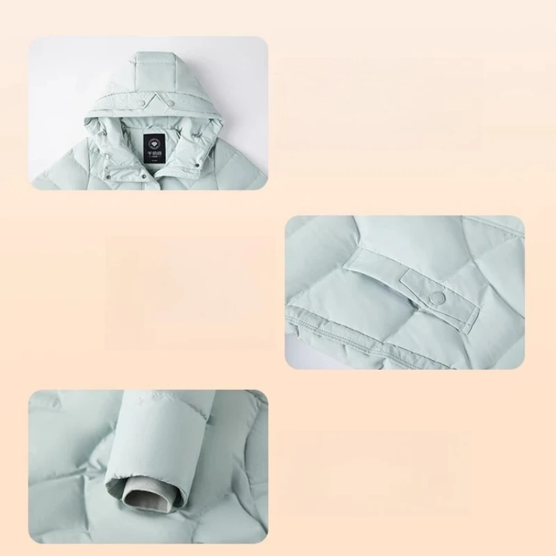 Piumino corto da donna Chericom 2025 inverno con cappuccio colletto alla coreana termico solido minimalista pendolarismo capispalla casual Y309175Y