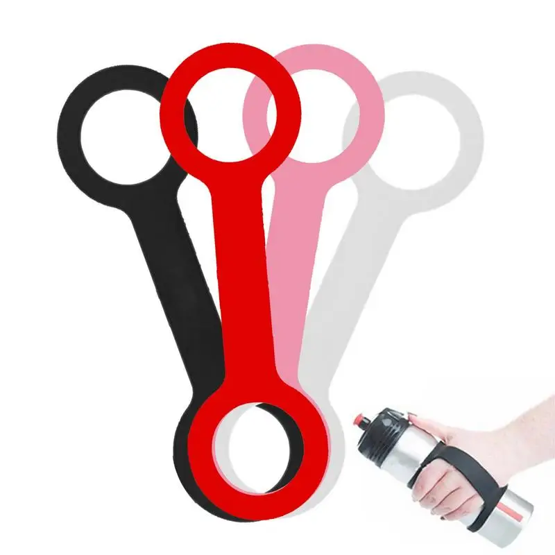 Portable Hand Holder Silicone Cups Handle Outdoor Mountaineering Travel Portable Water Bottle Buckle For Hiking Walking Climbing