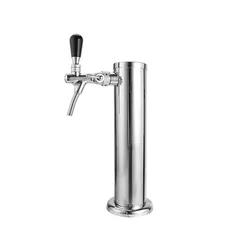 Stainless Steel Beer Tower Set with Joiner, Tap and Faucet, One Way