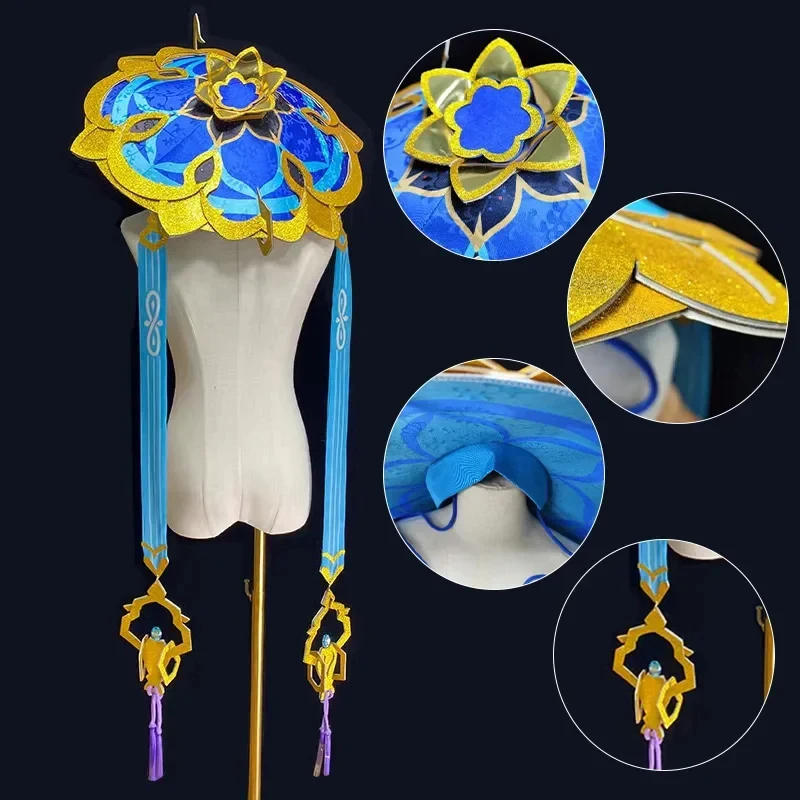 2026 Scaramouche Cosplay Costume Game Genshin Impact Wanderer Cosplay Anime Costume Uniform Wig Bamboo Hat Halloween Carni 8C7YY view 5