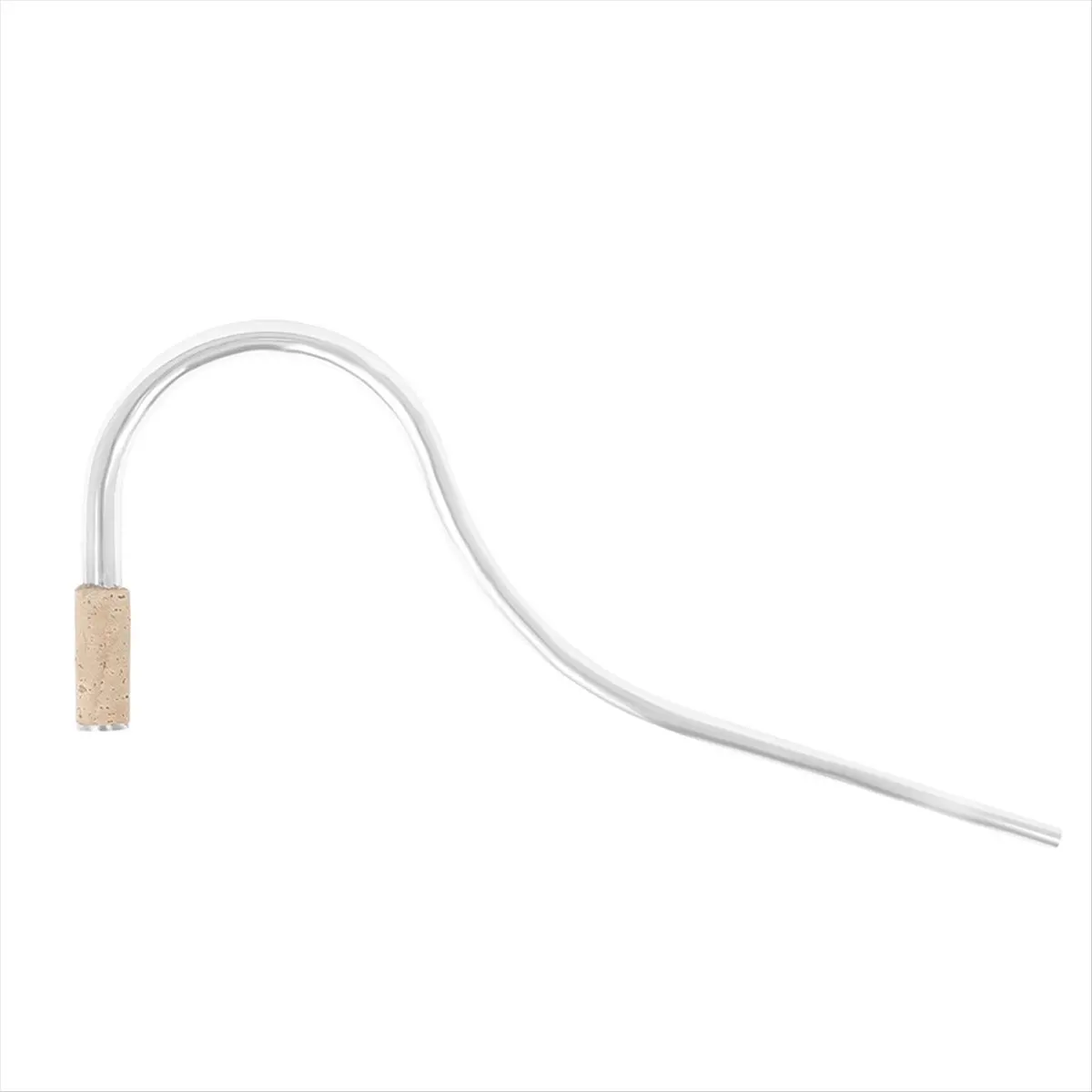 A08I 2 Pcs Bassoon Silver Plated Curved Neck Arc Blowpipe Long and Short Curved Neck Woodwinds Instrument Accessories
