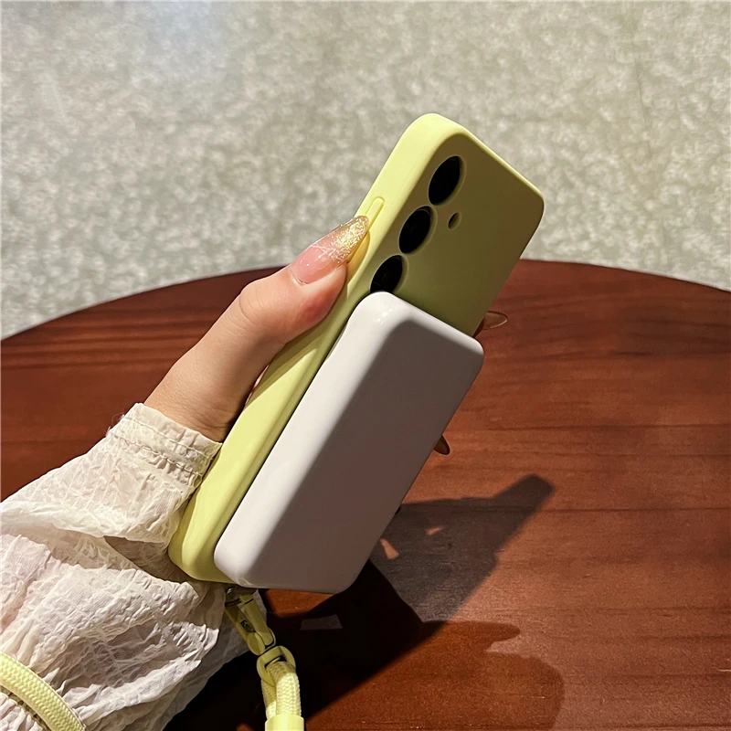 Magsafe Magnetic Case For Samsung Galaxy S25 Ultra Plus Liquid Silicone With Camera Protection Shockproof Cover Funda