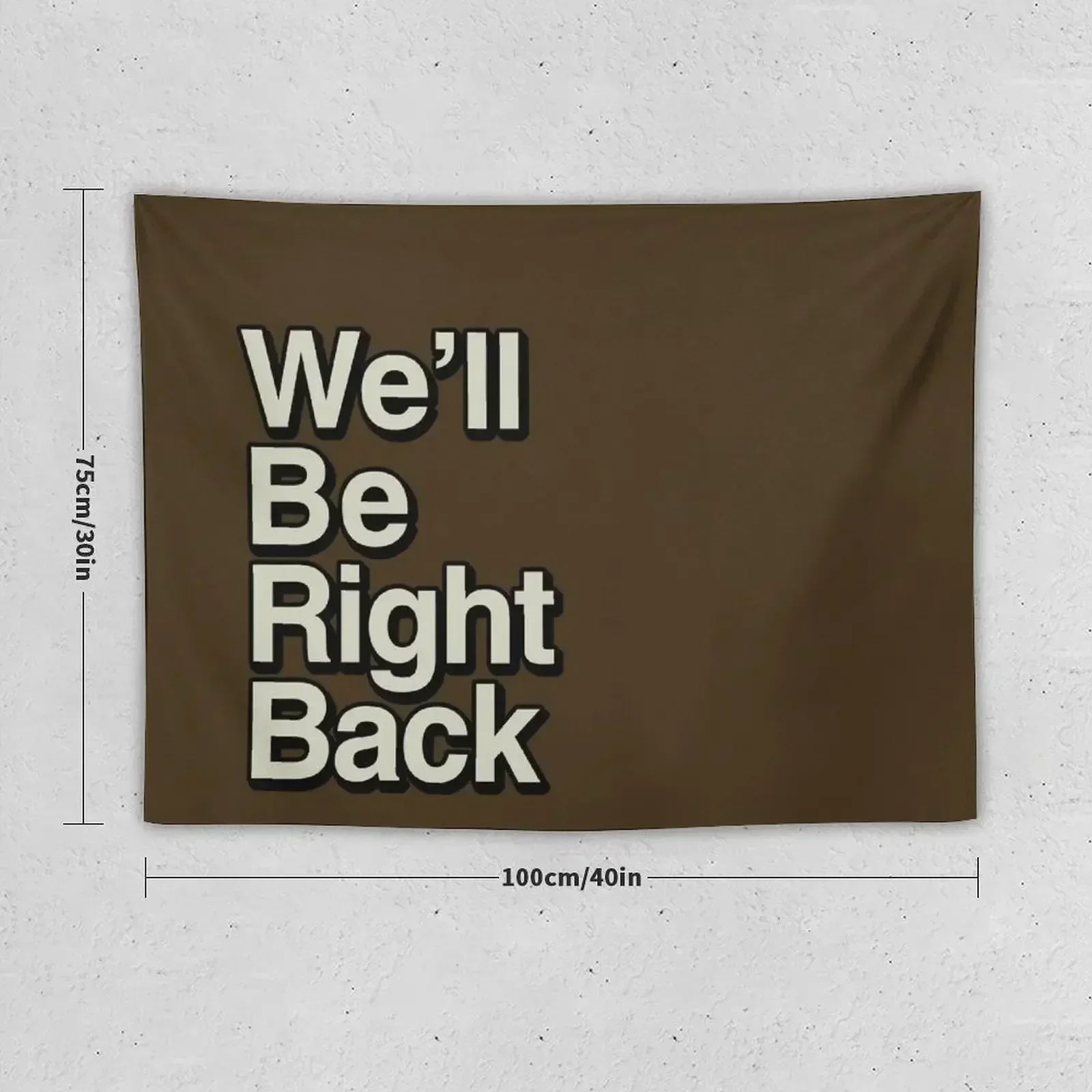 The Eric Andre Show - We'll Be Right Back Tapestry House Decor Wallpaper Tapestry