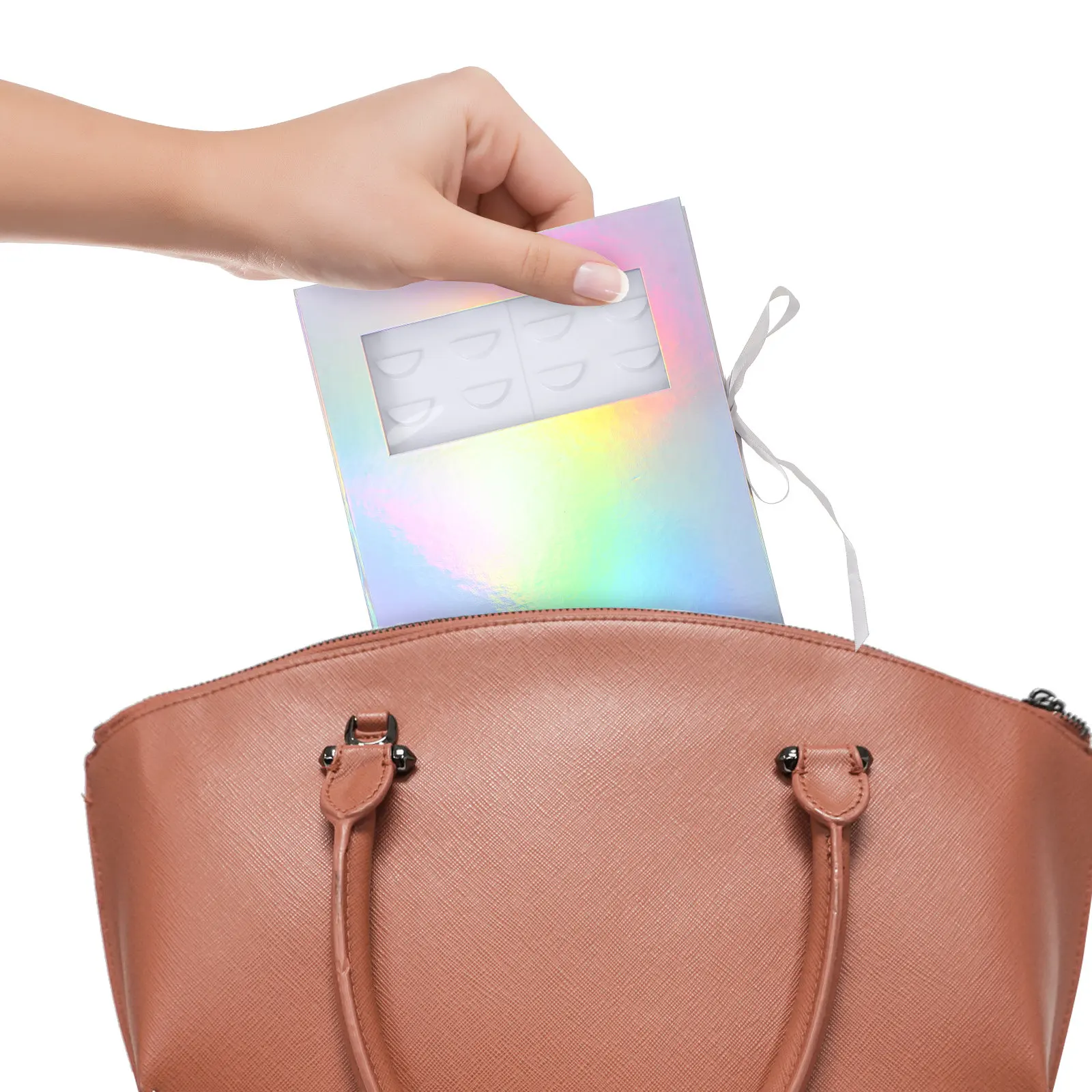 1Pcs False Eyelash Storage Box Sturdy Paper Material Eyelash Holder with Sealed Closure for Crush Shape Maintenance