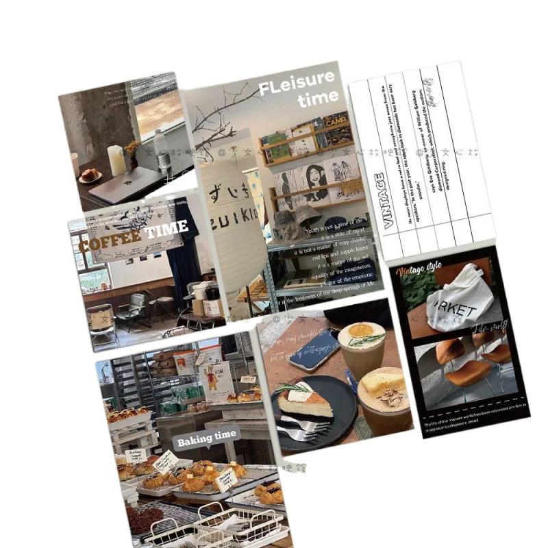 การ์ดข้อความ INS ระดับไฮเอนด์สไตล์เกาหลี 15 ใบ โปสการ์ด สติกเกอร์ภาพยนตร์ โปสเตอร์ผสม และสติกเกอร์ตกแต่งผนังห้องนอนในร่ม