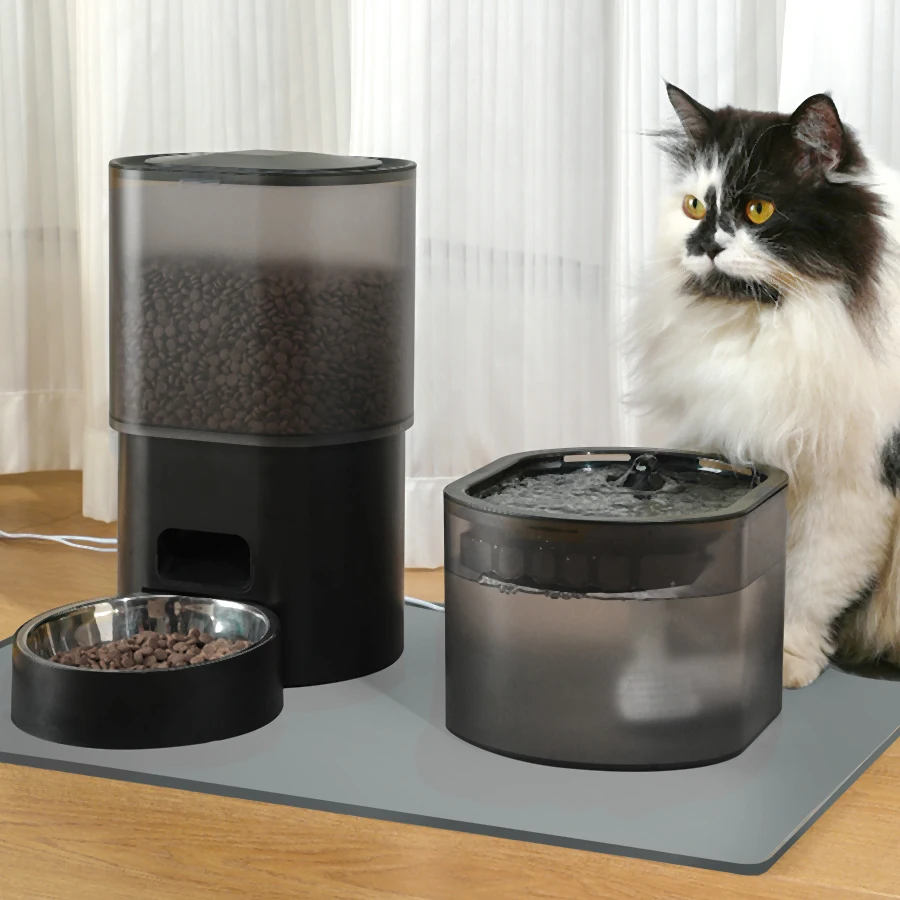 Imagem -02 - Madden Automatic Pet Water Feeder Dispenser Smart Wifi Cat Food Alimentador Automático de Controle Remoto para Cachorro Seco