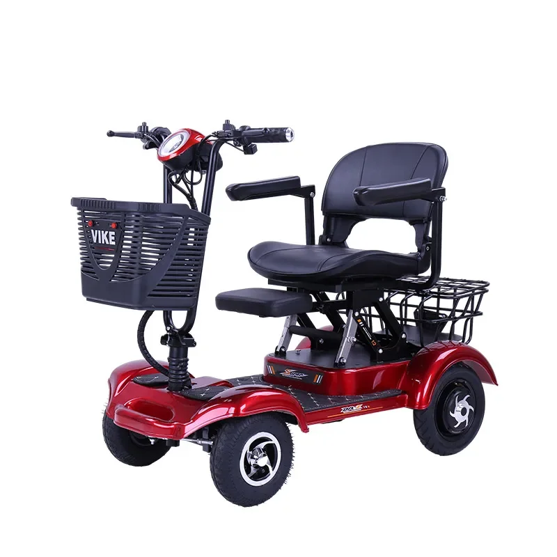 

Four Wheeled Electric Motorcycle Four wheeled elderly leisure vehicle Mobility Electric Vehicle Tricycles