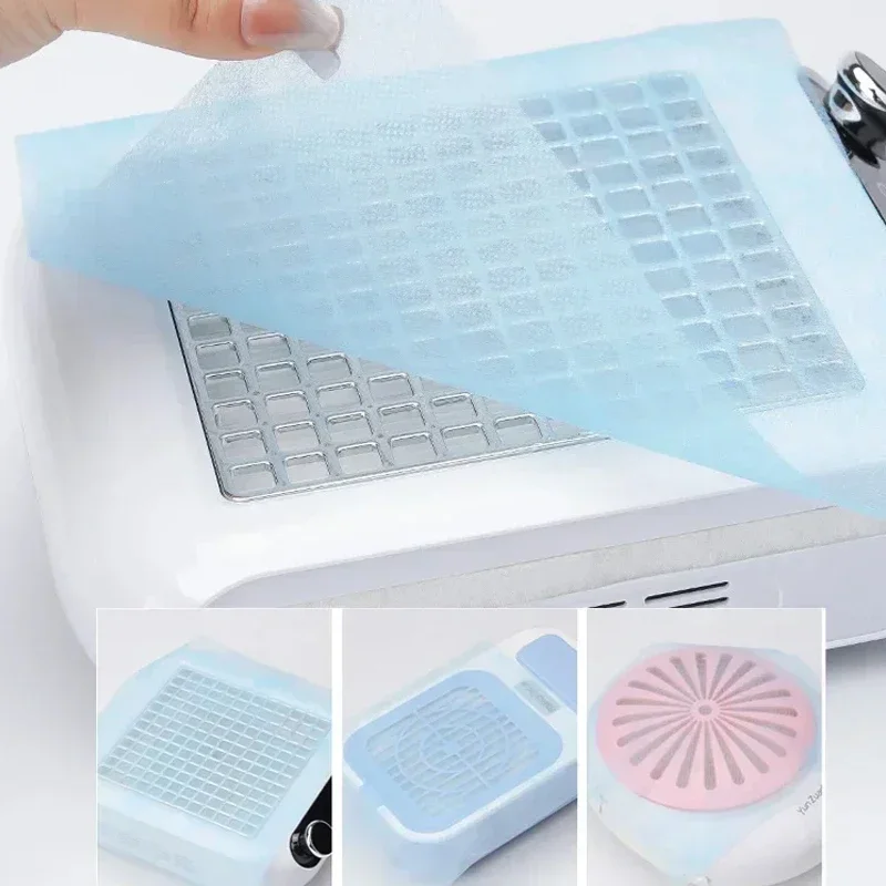 100pcs Nail Art Dust Collector Filter Paper Manicure Machine Accessories Dustproof Replace Nail Art Vacuum Cleaner Filter Paper