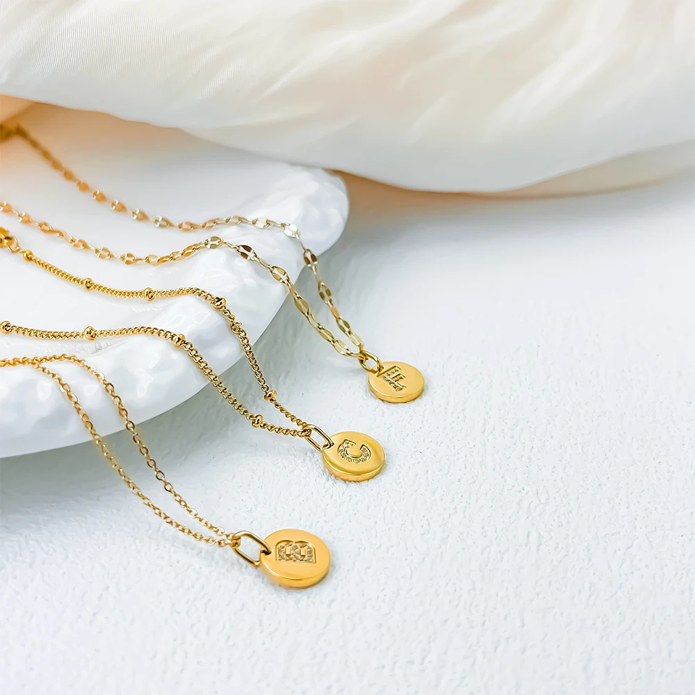 Women Men Rock Hip Hop Bling Jewelry Iced Out  Alphabet Pendant Name Rhinestone Chain Initial Necklace