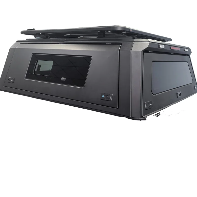 

4x4 Heavy Duty Waterproof Pickup Canopy Aluminum Hardtop Bed Cap Topper Pickup Canopy with Storage Box for VW AMAROK/FORD RANGER