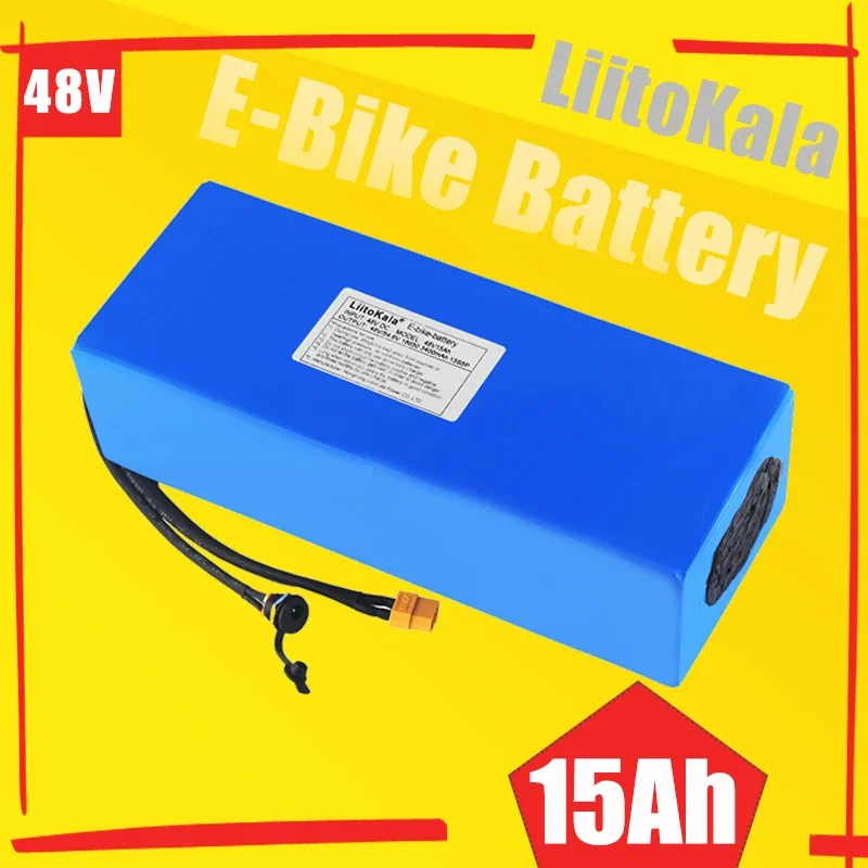LiitoKala-Paquete de batería de litio para bicicleta eléctrica, pila de alta potencia de 48V, 40Ah, 20Ah, 30Ah, 15Ah, 24Ah, 28Ah, 18650