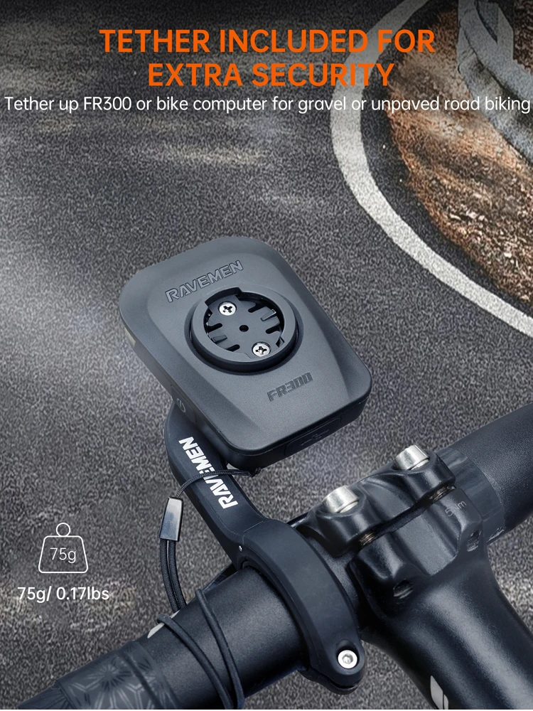 Ravemen FR300/FR160 Out-Front Fahrradlicht für Garmin Wahoo, USB wiederaufladbar, COB-LED-Fahrrad-Tagfahrlicht, Sicherheits-Frontscheinwerfer, wasserdicht, IPX6, kompakt