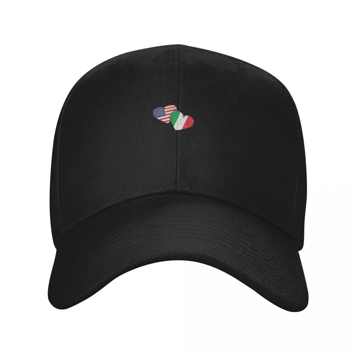 

USA Italy Heart Country Flag American Italian Baseball Cap Hat Beach foam party Hat Visor luxury woman cap Ladies Men's