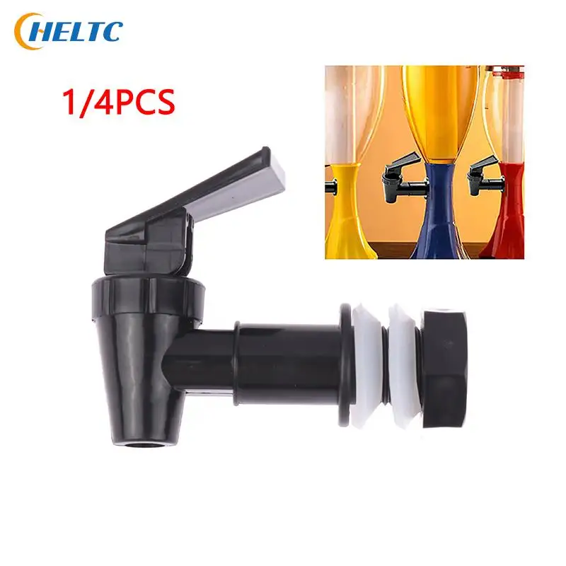 New 1/4PC Replacement Cooler Black Faucet Water Dispenser Tap Set Plastic Spigot Of Water Filter Dispenser Reusable Spigot Spout