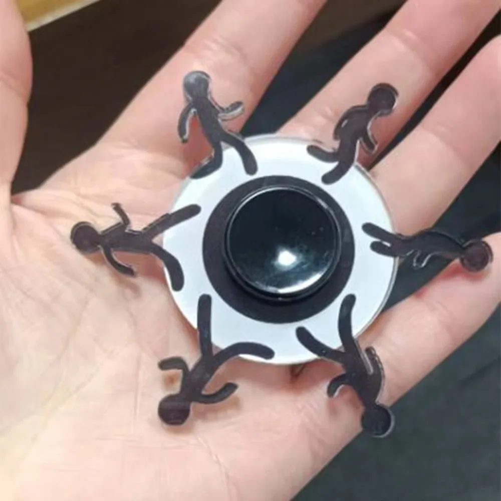 2個入り ウォーキングフィンガースティックマン フィンガースピナー 手芸用メタルフィジェットスピナー クールな外観 スムーズな手回しおもちゃ