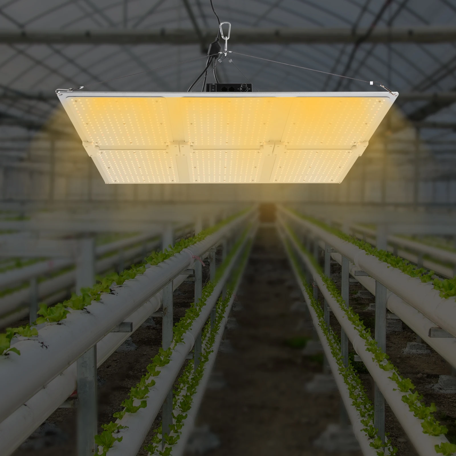 Luz LED para cultivo interior, lámpara de 1200W IP65, Panel de tablero impermeable, espectro completo para invernadero, plantas, flores, tienda de cultivo