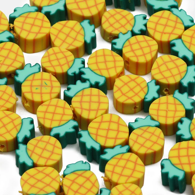 20/50/100pcs 10mm Mixed Fruit Clay Spacer Beads Polymer Clay Beads For Jewelry Making Diy Bracelet Necklace Handmade Accessories image 2