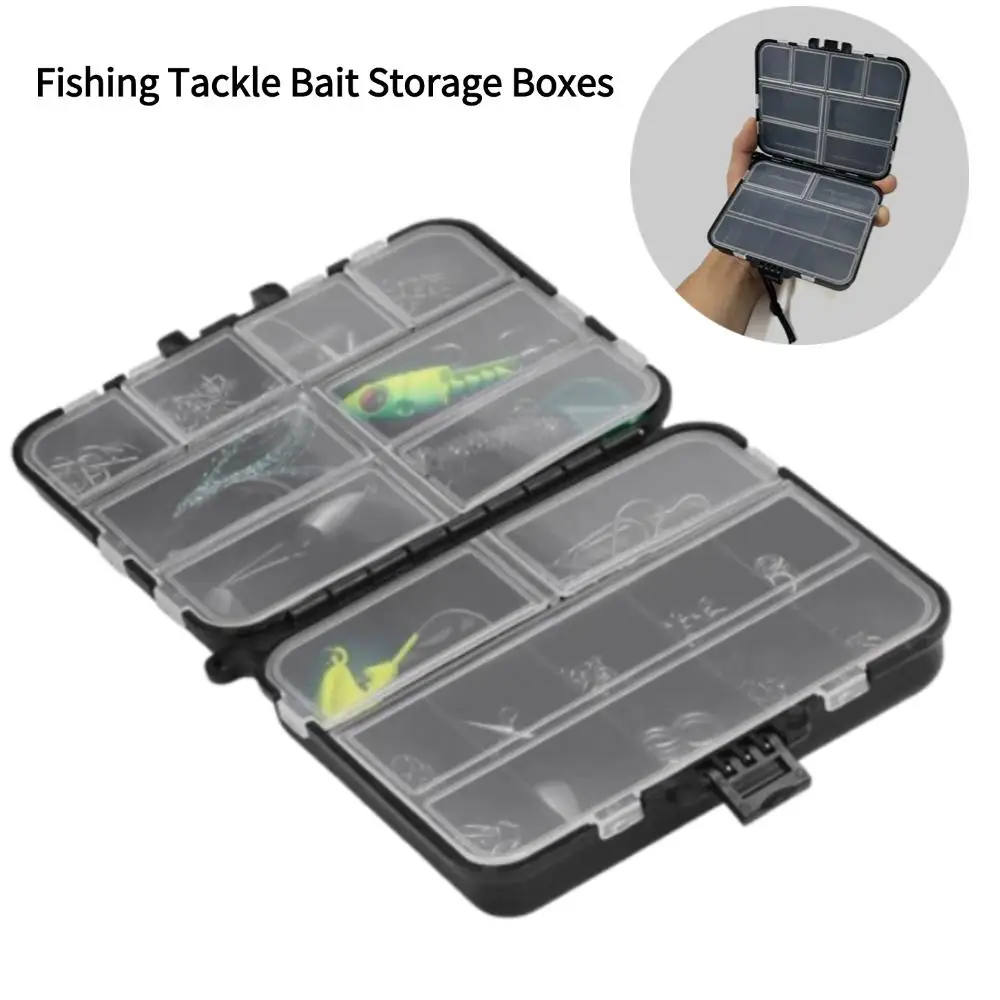 Fishing Tackle Bait Storage Boxes, Portable Double-Sided Lure Hook Organizer, Mini Utility Lures Fishing Storage Box