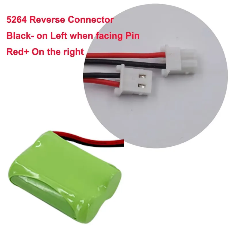 2.4v 2/3AAA 400mah Cordless Phone Ni-MH Battery Pack 23AAA Batteries with Obverse and Reverse Plug For Choice