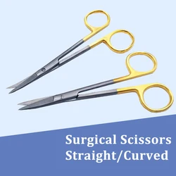 Medical Surgical Scissors Straight Curved Tip Forceps Medical Dental Surgical Scissors Straight/Curved Dental Tools