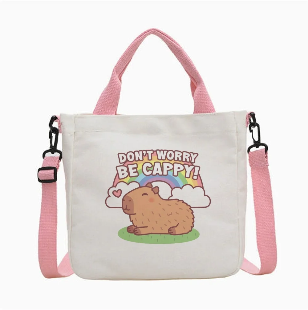 Capybara tote bag personnalisable y2k bolsas de tela reusable femme