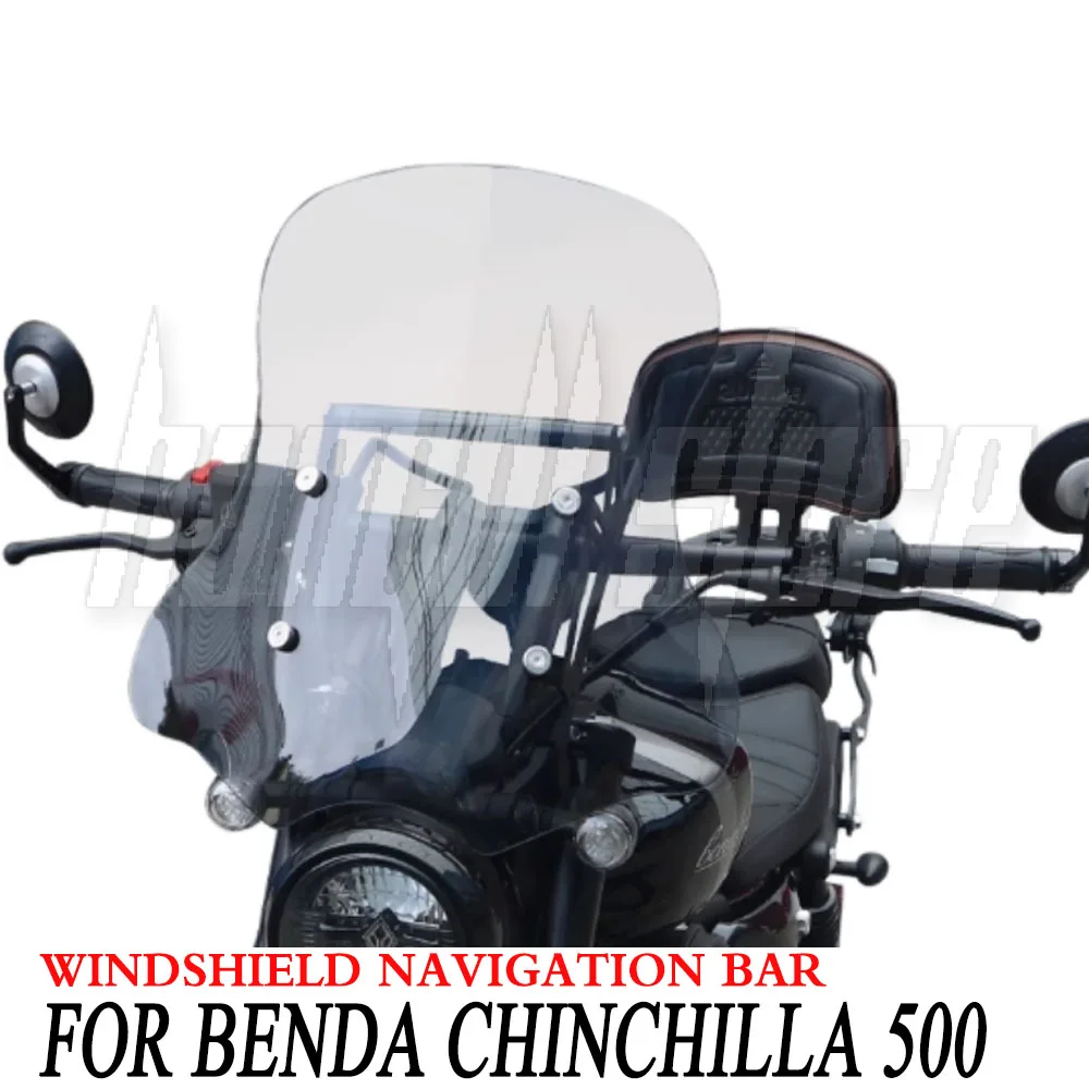 Für Benda Chinchilla 500 Chinchilla 500 Zubehör Modifizierte Windschutzscheibe Sport Windschutzscheibe Windabweiser Navigationsstange