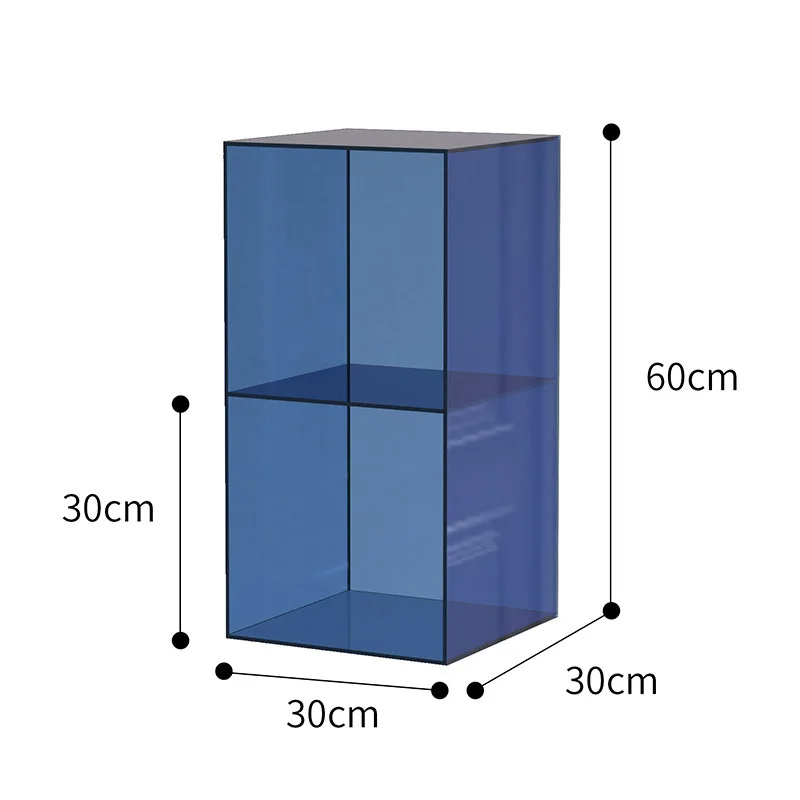 Acrylic shelf floor storage living room multi-layer two-layer storage cabinet