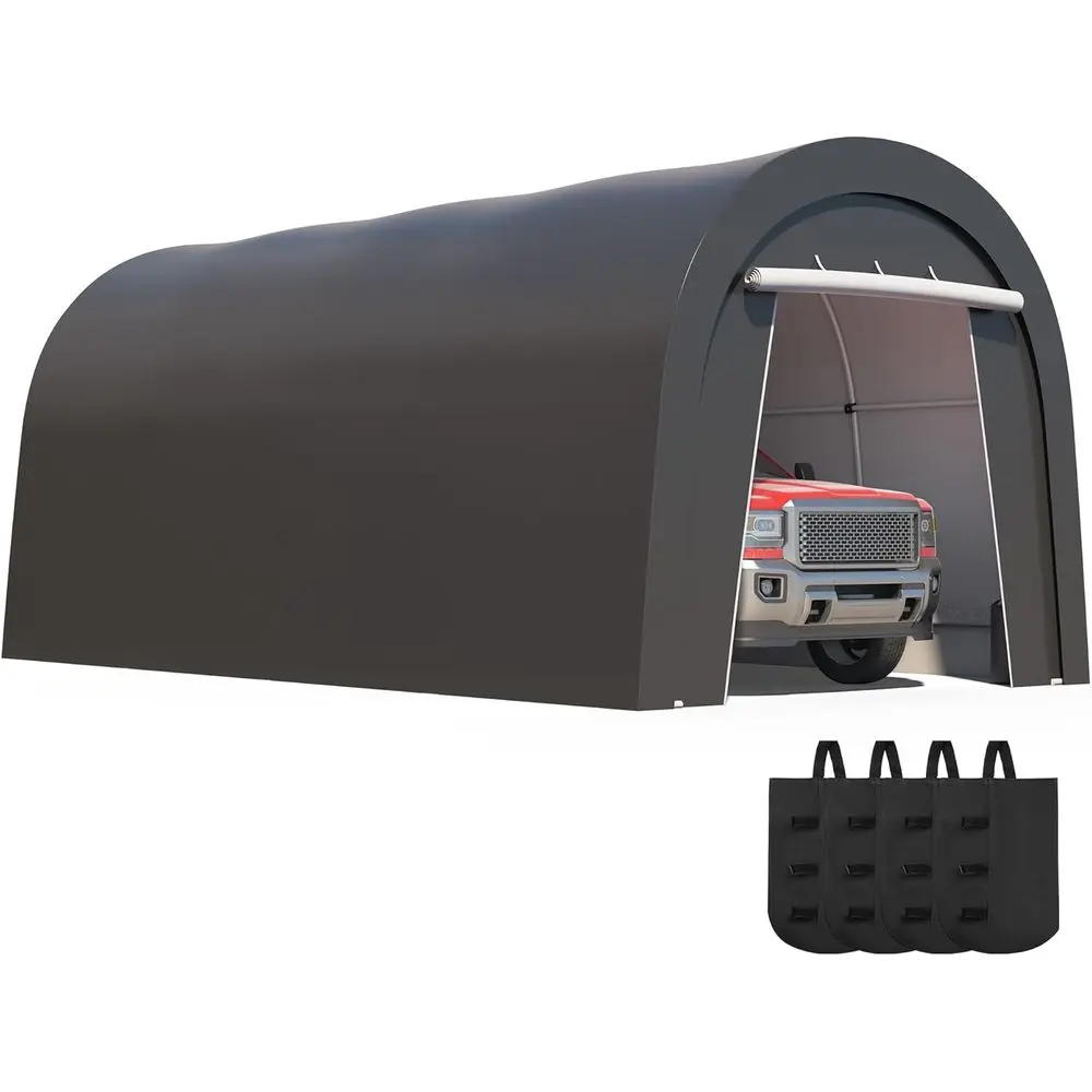 

Всесезонный карман 10x20 футов с 4 тканевыми сумками, портативным гаражом, сверхмощной палат для вечеринок, укрытием для хранения транспортных средств и инструментов