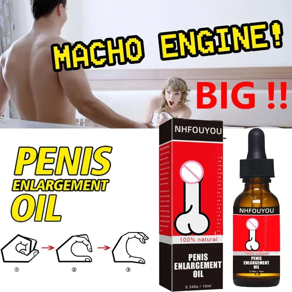 Aceite para agrandar el pene, crecimiento espesante para hombre, líquido para agrandar el pene, erección, mejora el cuidado, masaje, aceite para agrandar