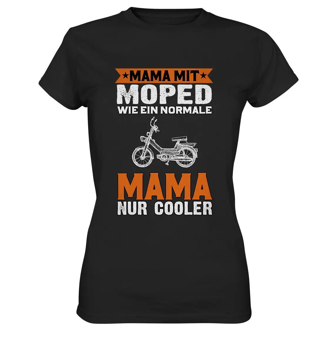 Mother'S Day Mom With Moped T Shirt Women'S