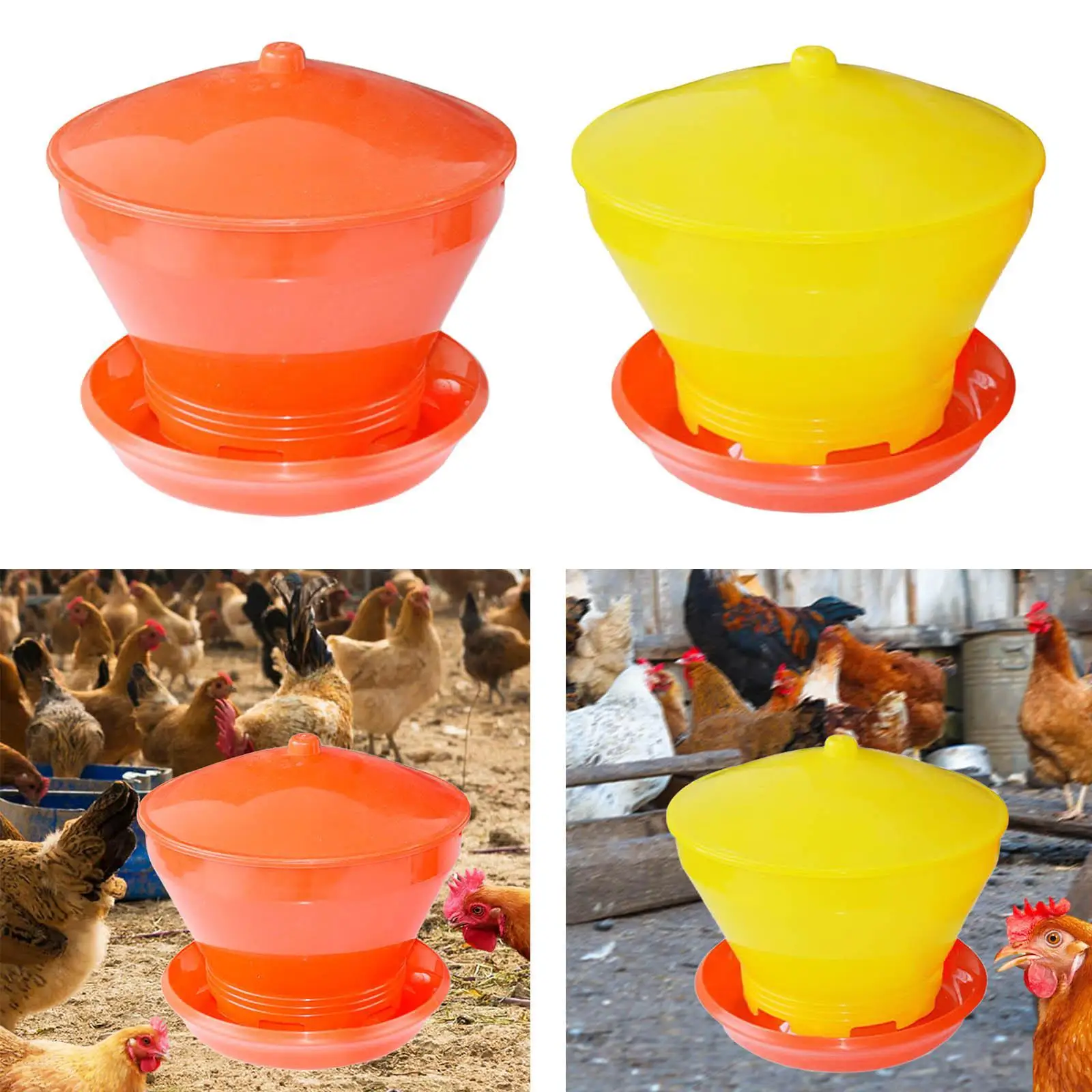 เครื่องป้อนห่านเครื่องป้อนอาหารไก่อัตโนมัติเครื่องป้อนนกพิราบความจุขนาดใหญ่ถาดจ่ายอาหารอัตโนมัติ