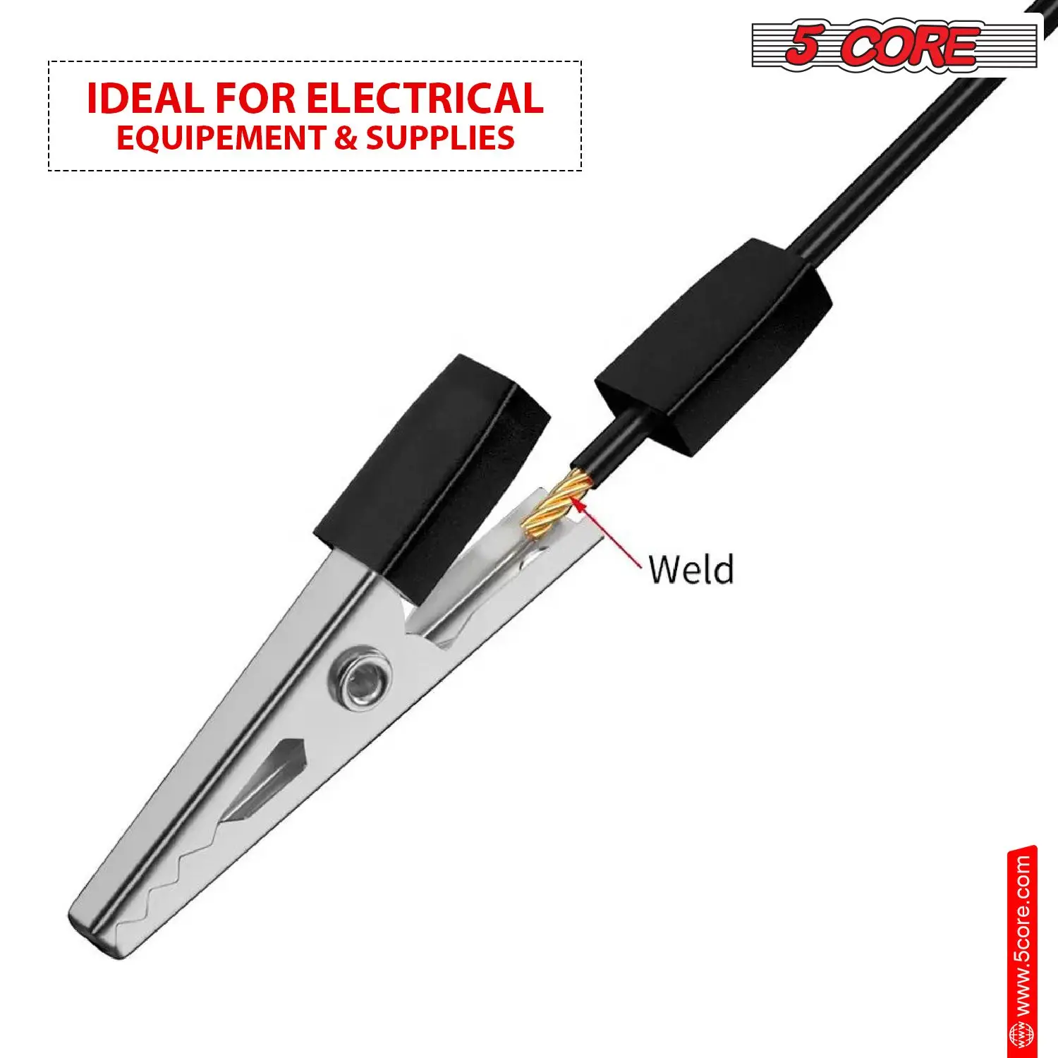 Morsetti a coccodrillo Morsetti elettrici per ponticello per batterie piccole in metallo Clip Gator isolata per carichi pesanti - ALLIGATORE 25 PZ