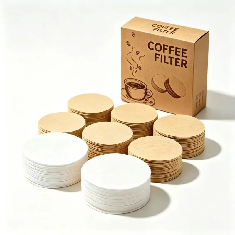 Unbleached Paper Filters 800 Count,Round Disposable Coffee Filters Paper Micro-filters Coffee Makers for Brewing Tea and Coffee