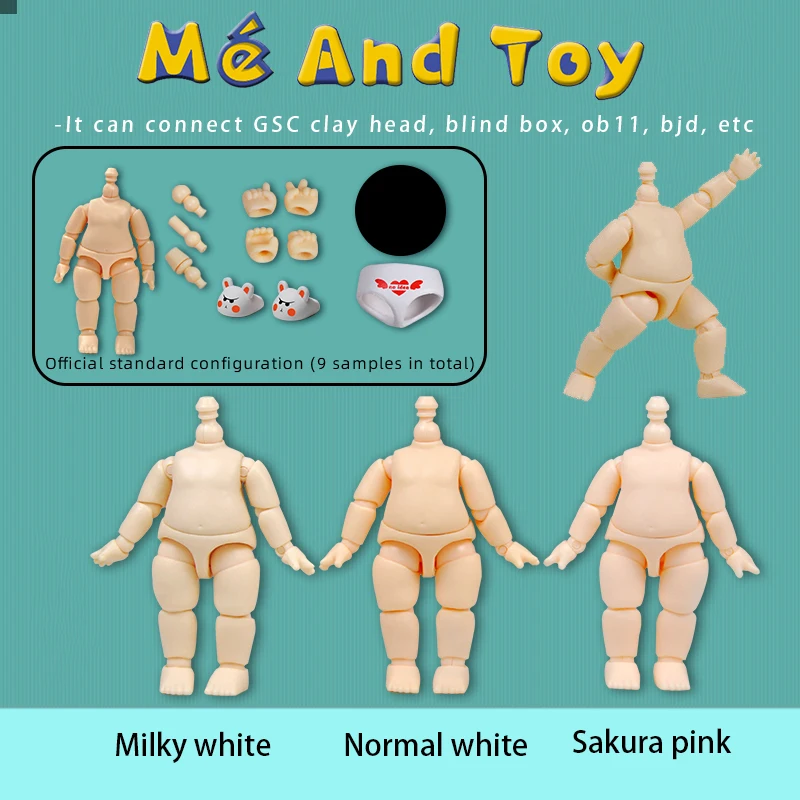 New YMY 5.7CM Small Ob11 Body Bjd Doll head Joint MINI Obitsu Body Movable Doll Accessories suitable For YMY Head GSC Clay Head