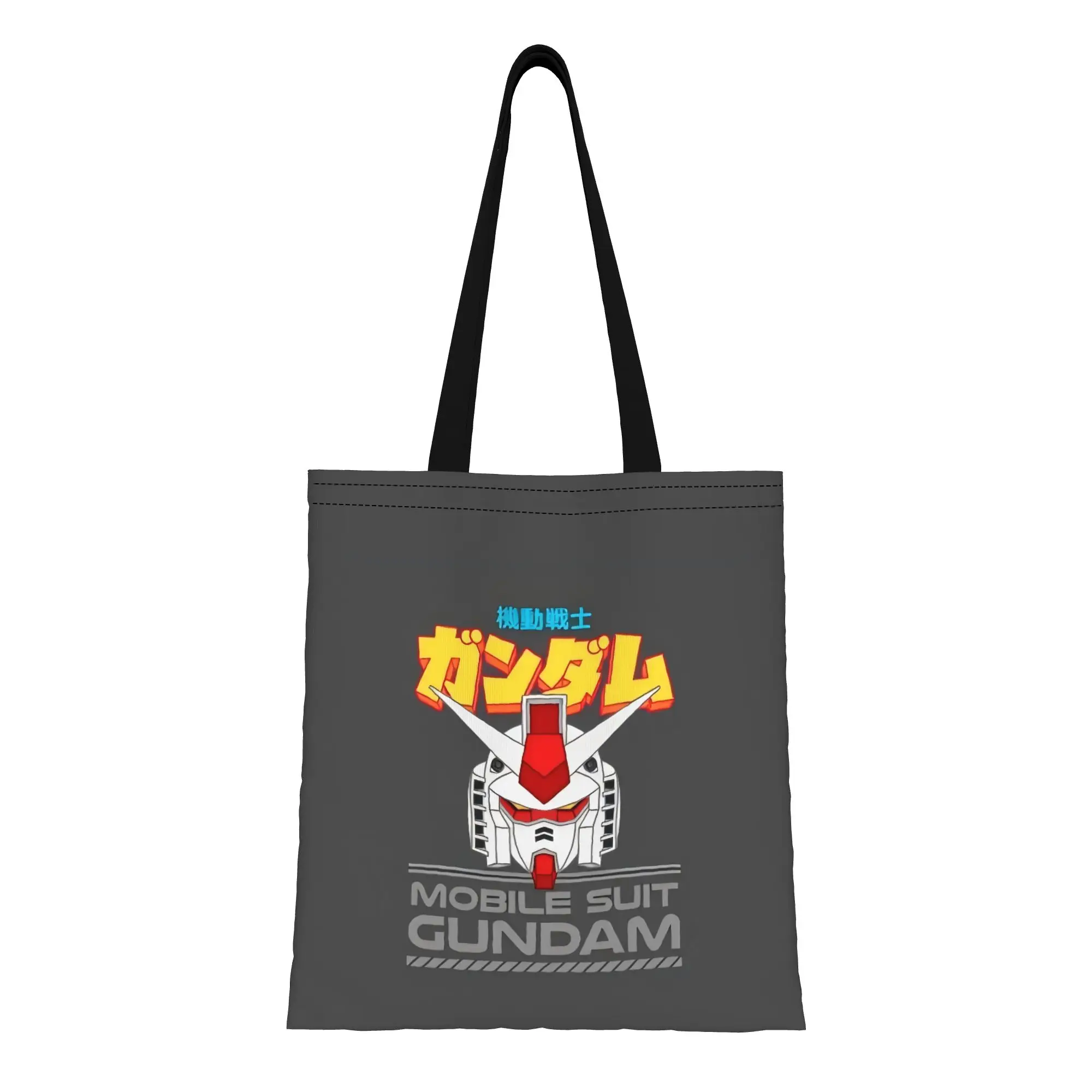 Gundam 35 BANDAI Canvas Tote Bag Perfect for Travel Women's Top-Handle Bags