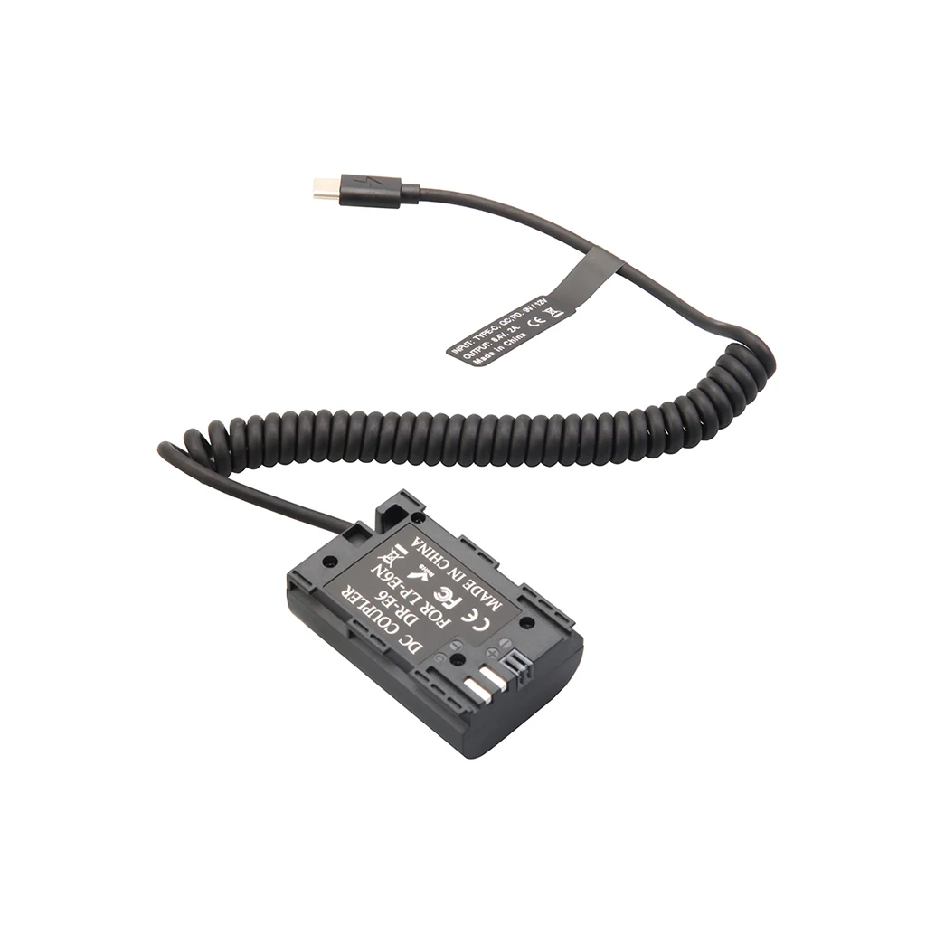 Typ-C PD Dummy-Akku-Kit für Fujifilm Canon Nikon Sony Panasonic, 9V Powerbank zu 7,4-8,4V für Akkuanzeige – Detail 10