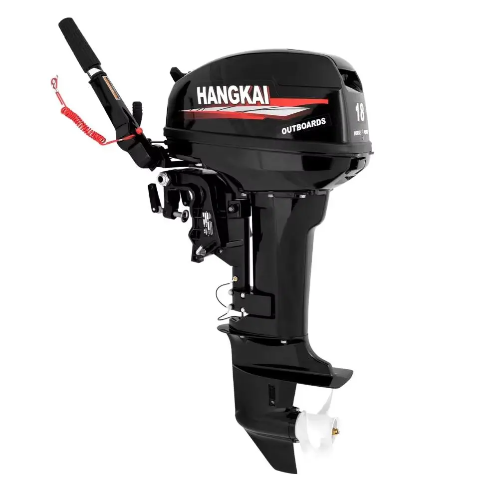 Factory Price Promotion HANGKAI 18HP 2 Stroke Outboard Motors Stand Marine Engines Inboard Fishing Boat For Sale