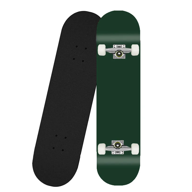solid-color-maple-wood-double-rocker-skateboard-four-wheel-20cm-width-79cm-length-street-board-general-purpose
