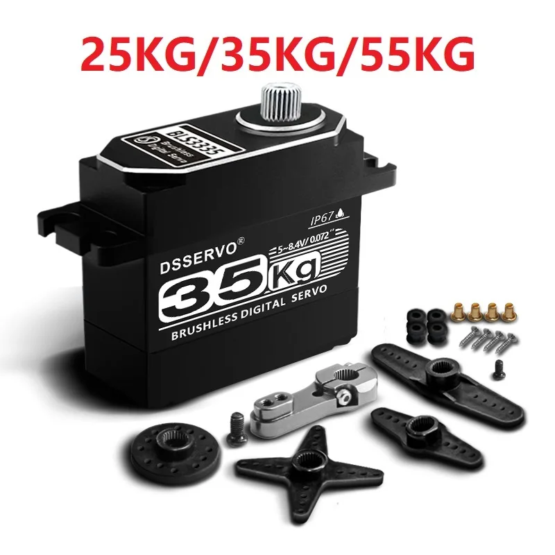 Waterproof Brushless Servo 25Kg 35Kg 55Kg High Speed Servo Pro Metal Gear Digital Servo Baja Servo For 1/8 1/10 Scale RC Cars