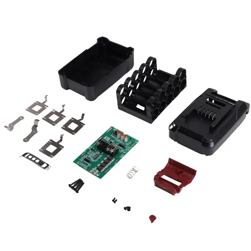 DTA4-10 Cells 18650 Li- Battery Case For 18V Electric Tool Battery Shell Replacement Accessory