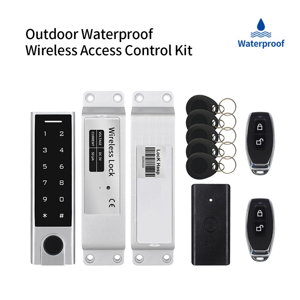 

Wireless Access Control Kits Waterproof Electronic Gate Garage Door Opener Digital Set RFID Smart Lock Kit Access Control System