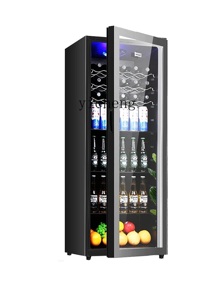 

ZF Wine Cabinet Refrigerated Cabinet Single Door Transparent Glass Household Small Beverage Refrigerator