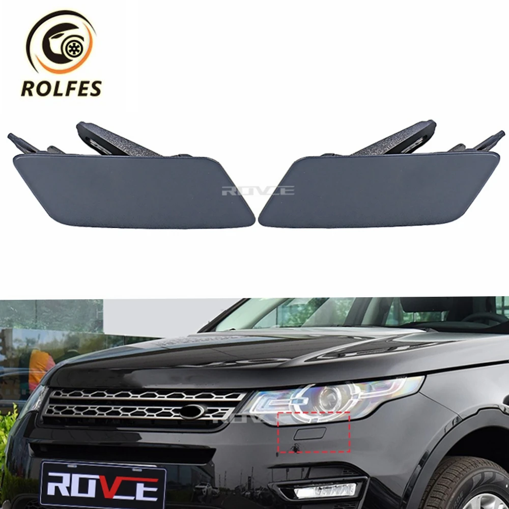 

ROLFES For Land Rover Discovery Sport 2015 LR061225 LR061223 Car Headlamp Washer Jet Cap Headlights Nozzle Cover Car Accessories